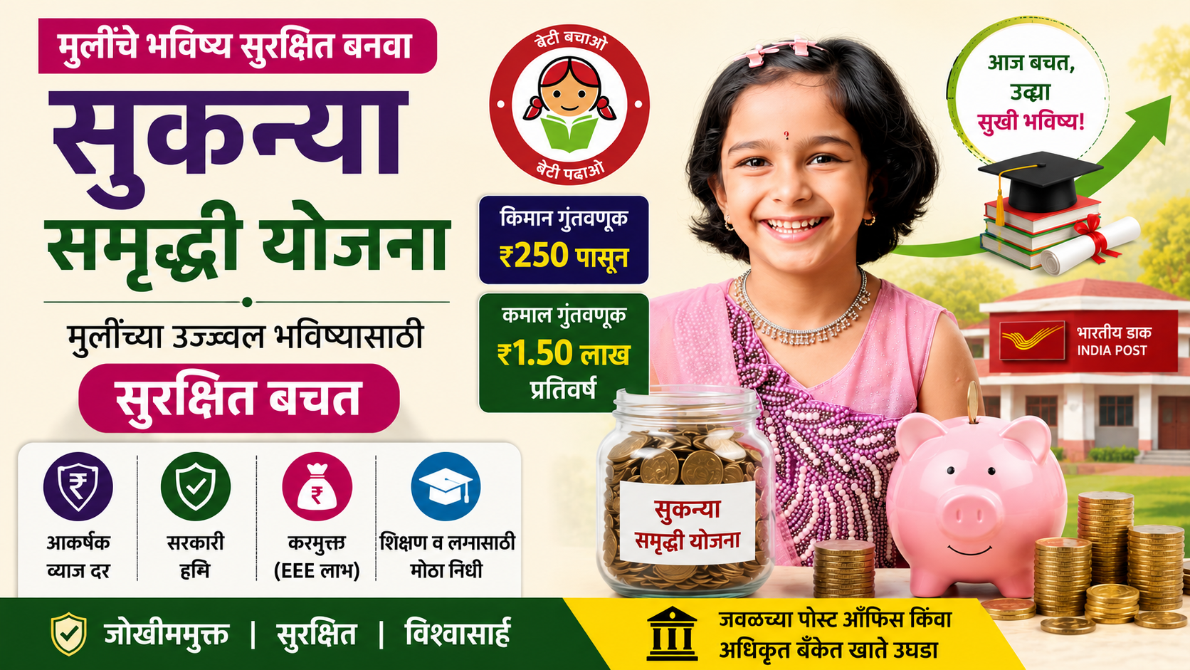 Sukanya Samriddhi Yojana Benefits