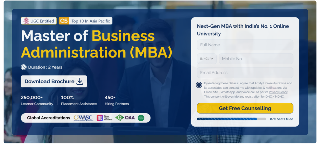 Best University of Online MBA