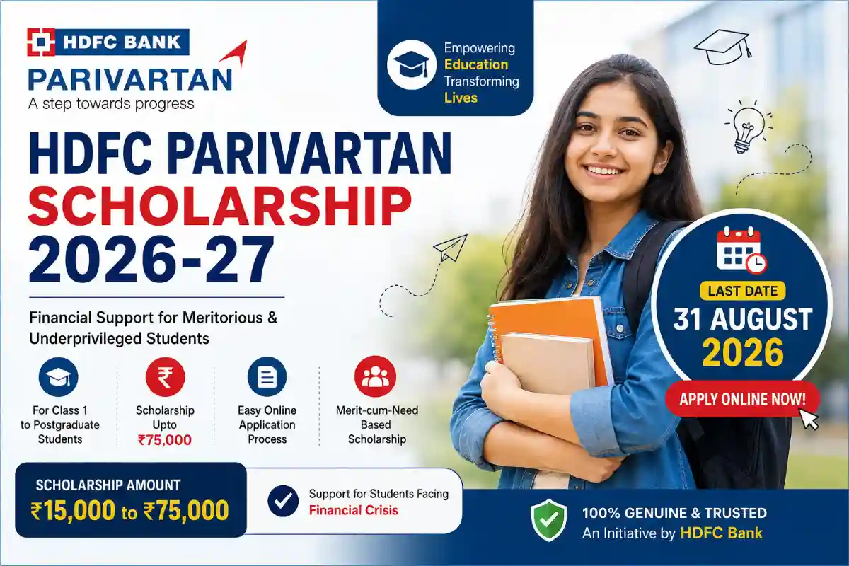 HDFC Parivartan Scholarship 2026-27