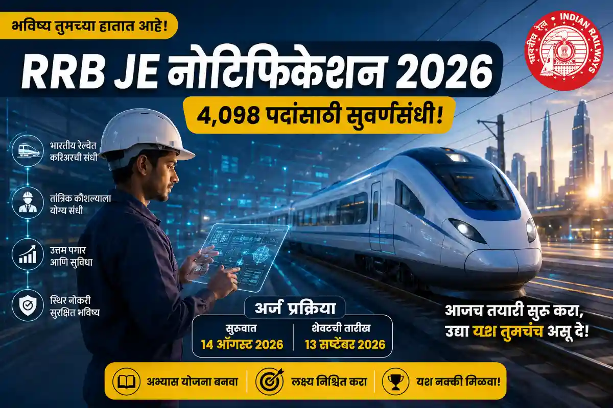 RRB JE Notification 2026
