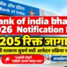 Bank of India Bharti notification 2026
